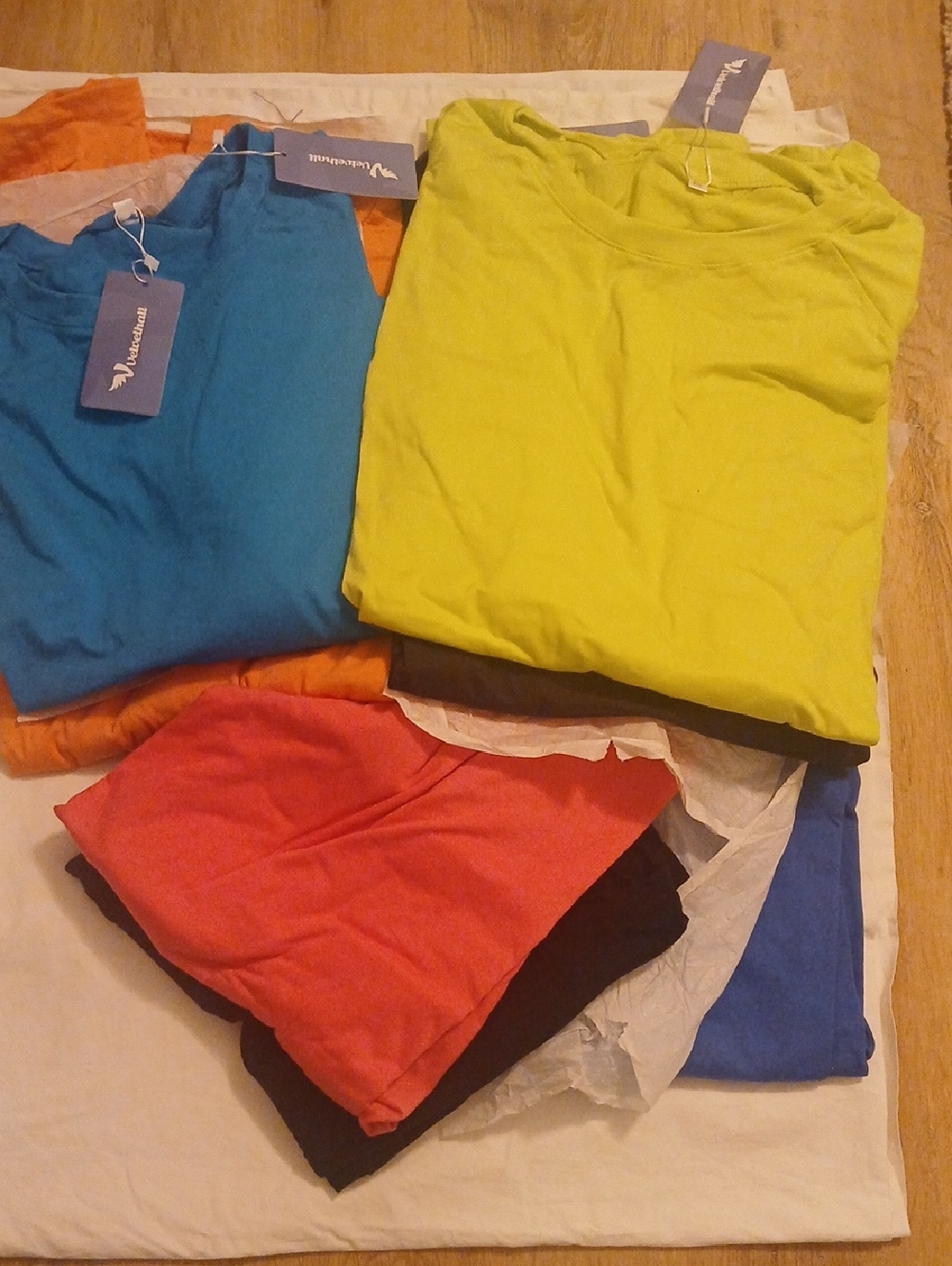 Velvelhall L/S Tee Bundle Set Of 7 Lightweight Long Sleeve Tee
